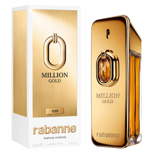 Paco Rabanne 1 Million Gold Elixir (M) 3.4oz Parfum Intense 100ml