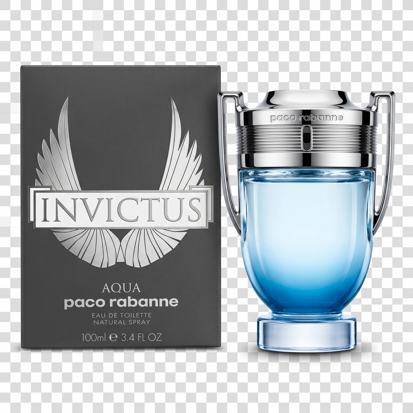 Paco Rabanne Invictus Aqua (M) 3.4oz EDT Spray 100ml