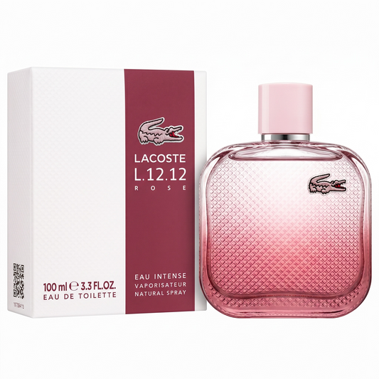 Lacoste L.12.12 Rose Eau Intense (W) 3.4oz EDT Spray 100ml