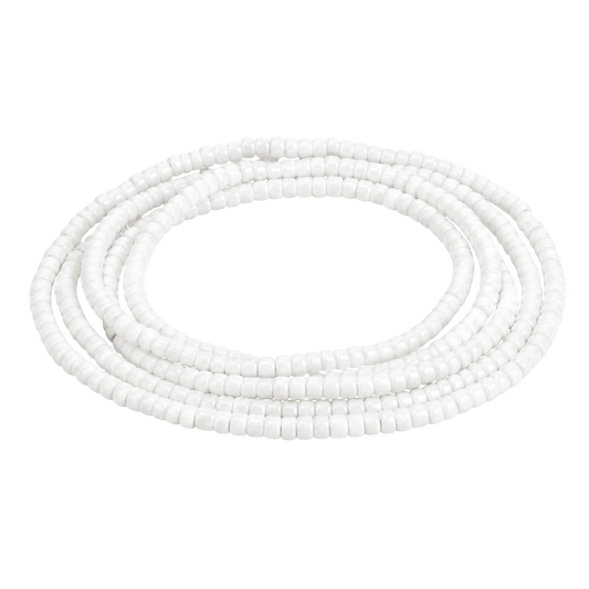 Obatala Eleke Necklace – Red & White Collares de Santo | Traditional Santería & Ifá Beaded Necklace