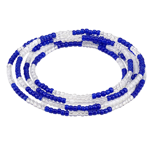 Yemaya Eleke Necklace – Red & White Collares de Santo | Traditional Santería & Ifá Beaded Necklace