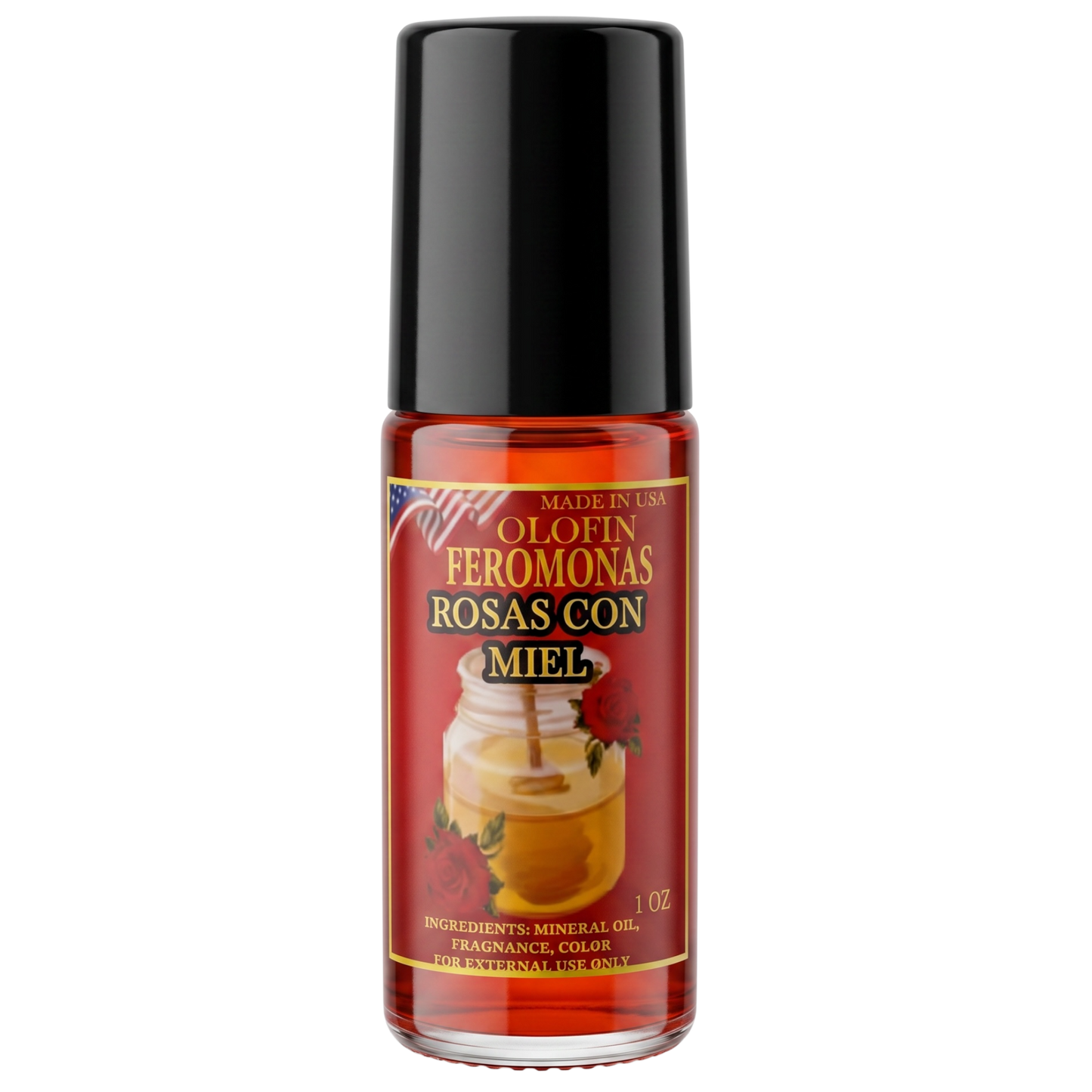 Feromonas Rosas Con Miel Esoteric Body Oil Roll-On 10ml/1oz Olofin