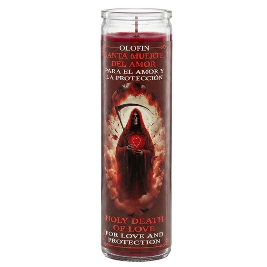 Santa Muerte Del Amor (Holy Death Del Amor) Prepared Ritual Candle Perfumed Vela Preparada