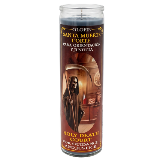 Santa Muerte Corte (Holy Death Court) Prepared Ritual Candle Perfumed Vela Preparada