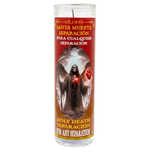 Santa Muerte Separación (Holy Death Seperation) Prepared Ritual Candle Perfumed Vela Preparada