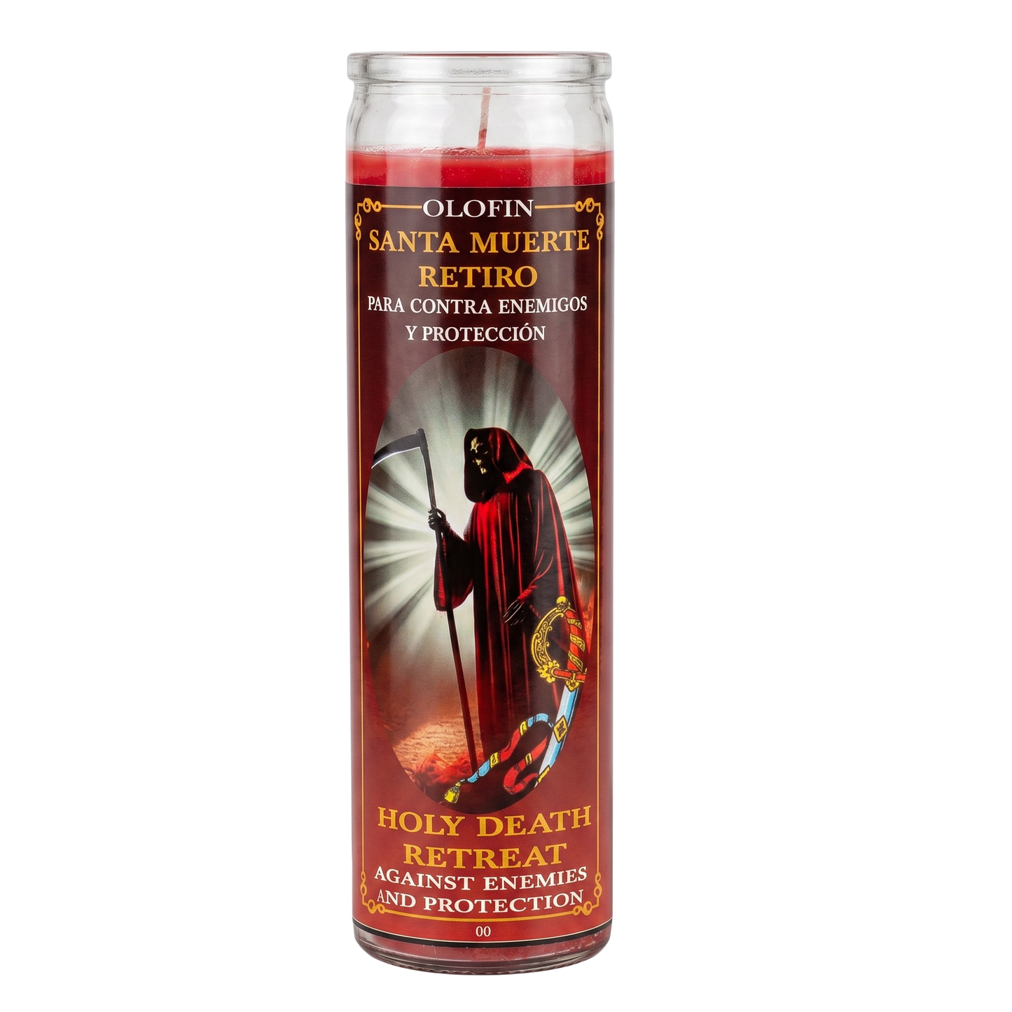 Santa Muerte Retiró (Holy Death Retreat) Prepared Ritual Candle Perfumed Vela Preparada