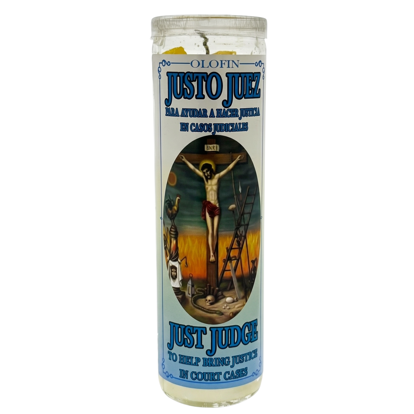 Justo Juez (Just Judge) Prepared Ritual Candle Perfumed Vela Preparada
