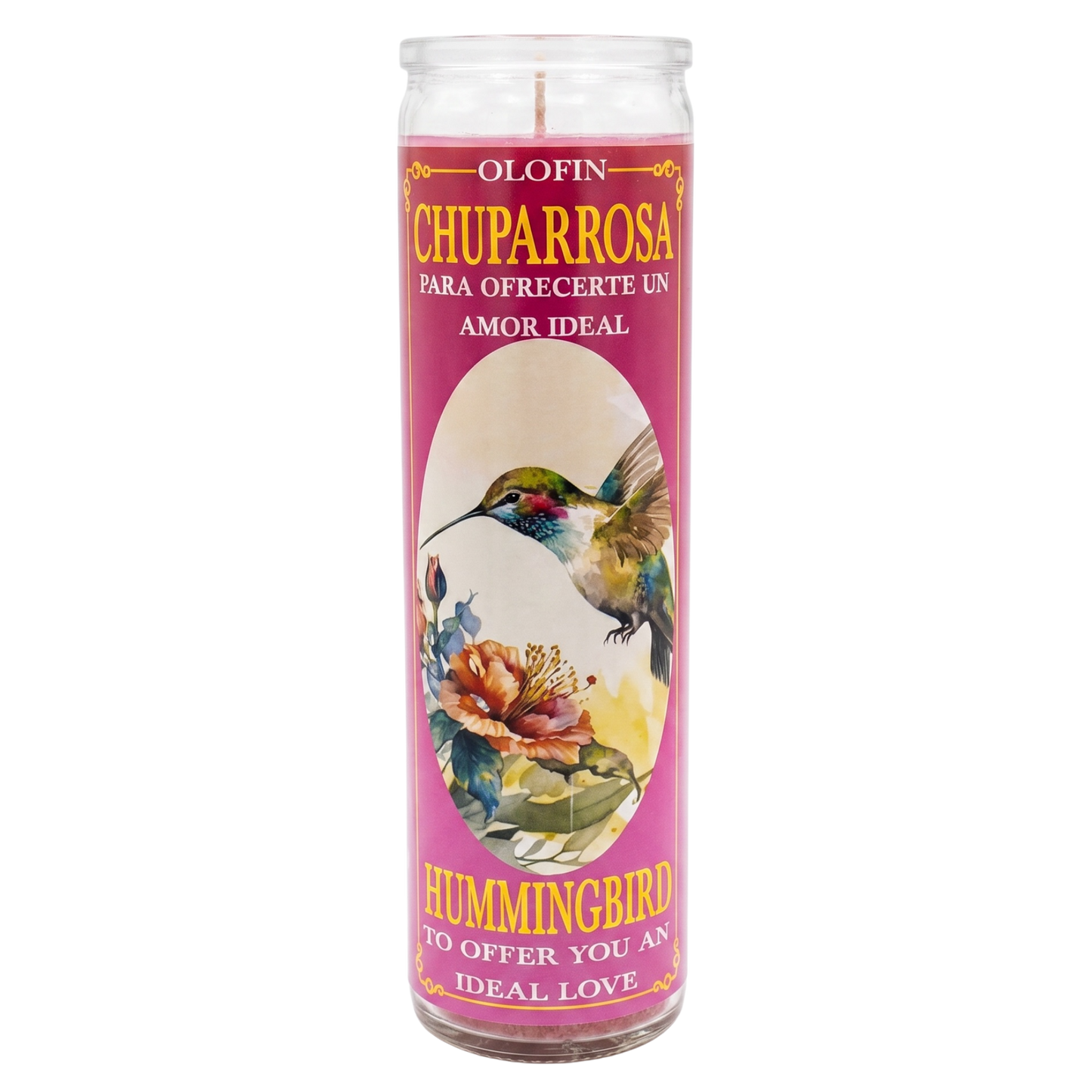 Chuparosa (Hummingbird ) Prepared Ritual Candle Perfumed Vela Preparada