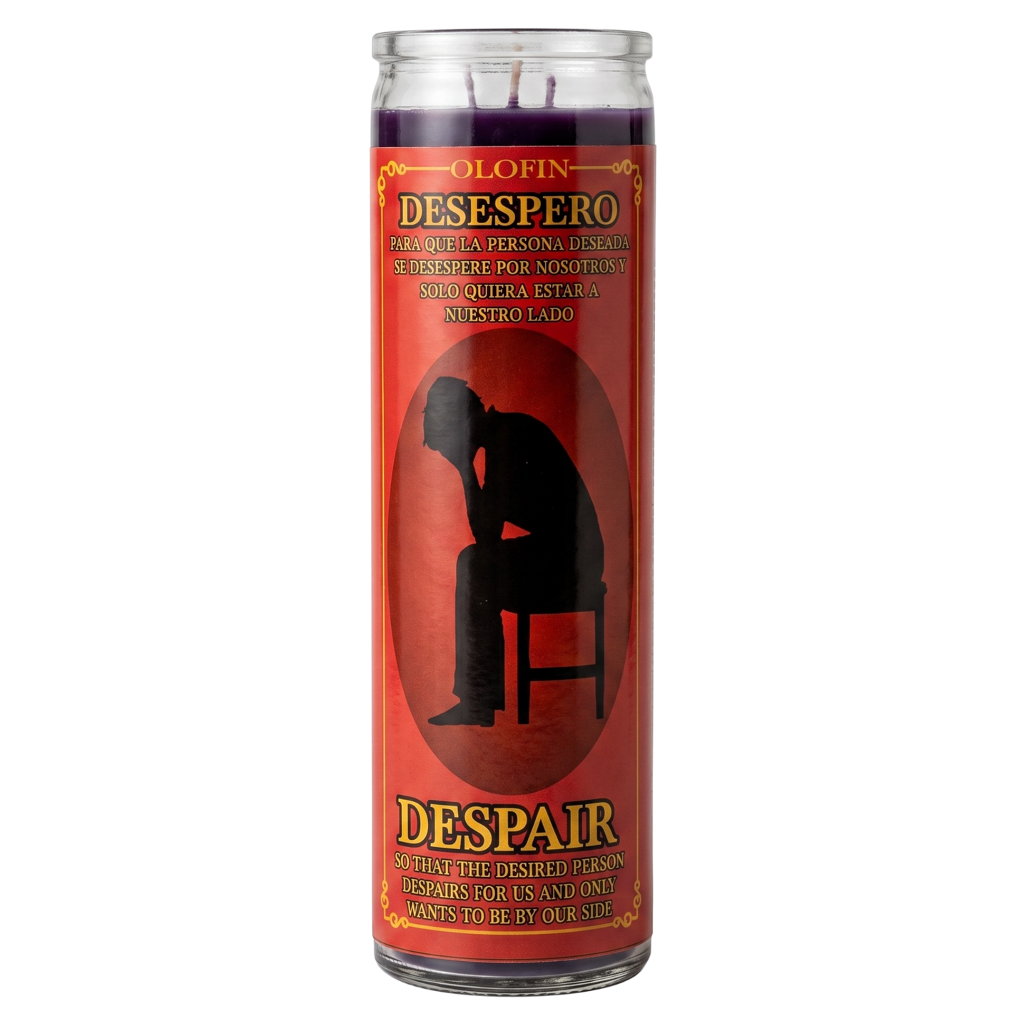 Desespero (Despair) Prepared Ritual Candle Perfumed Vela Preparada