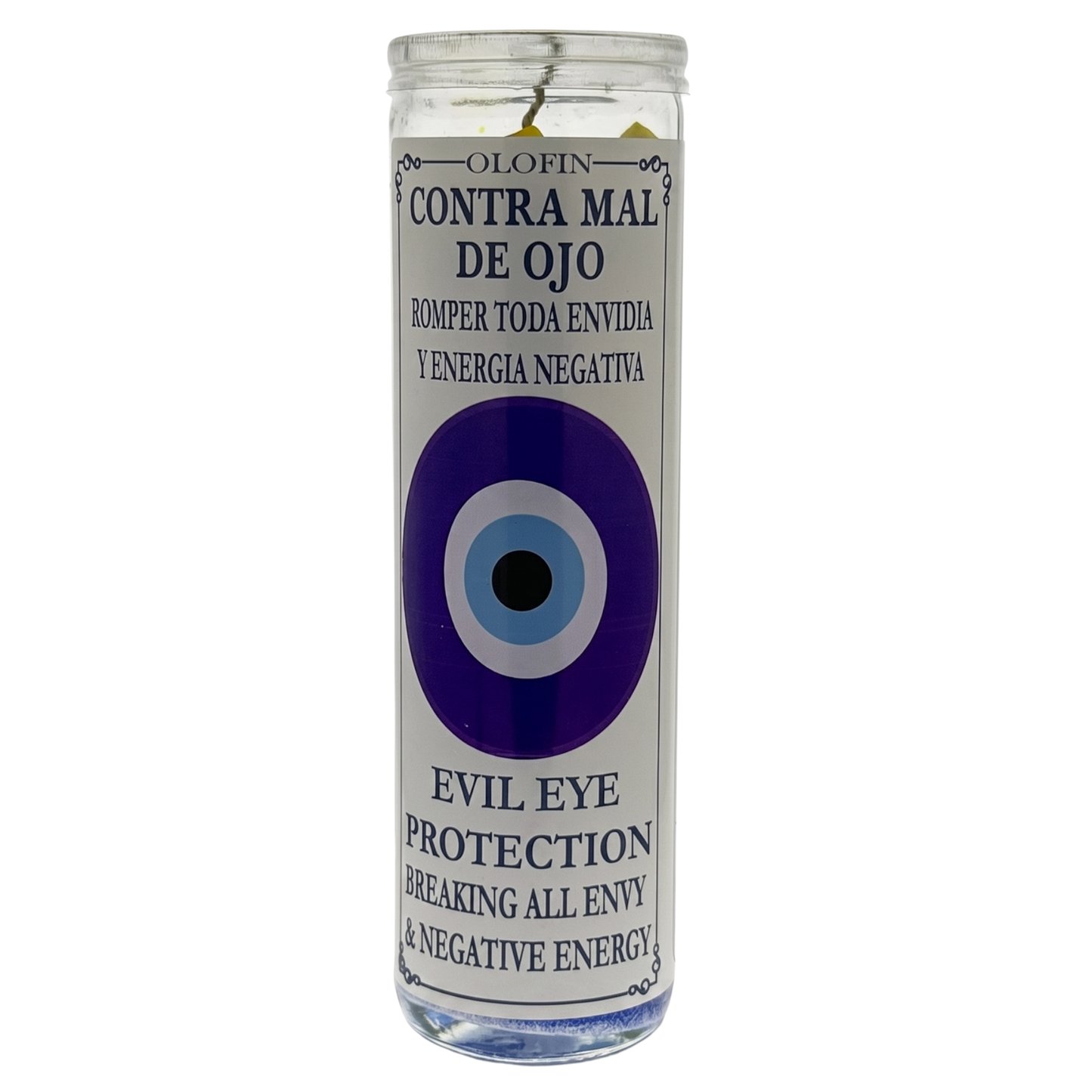 Contra Mal De Ojo (Evil Eye Protection) Prepared Ritual Candle Perfumed Vela Preparada