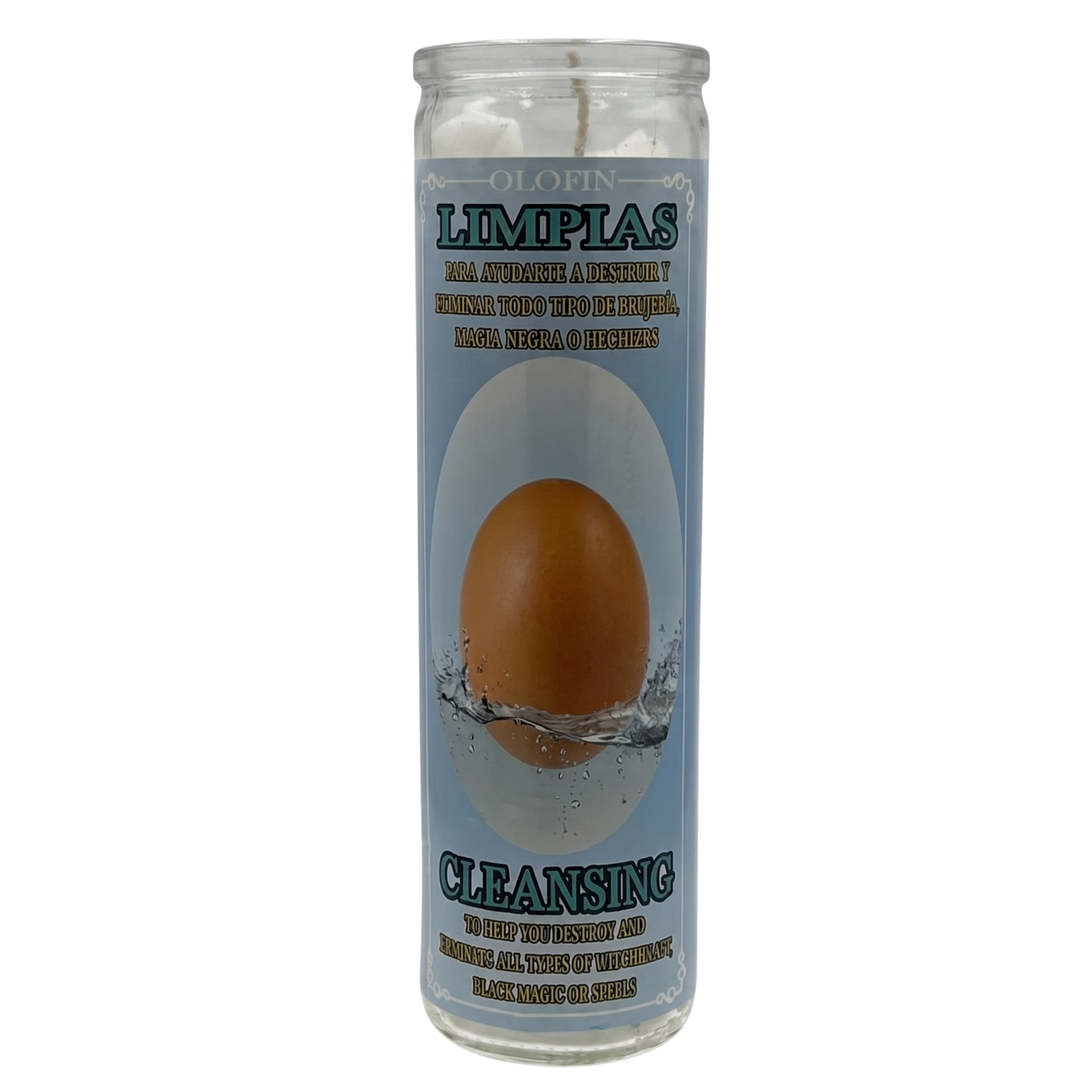 Limpias (Cleansing) Prepared Ritual Candle Perfumed Vela Preparada