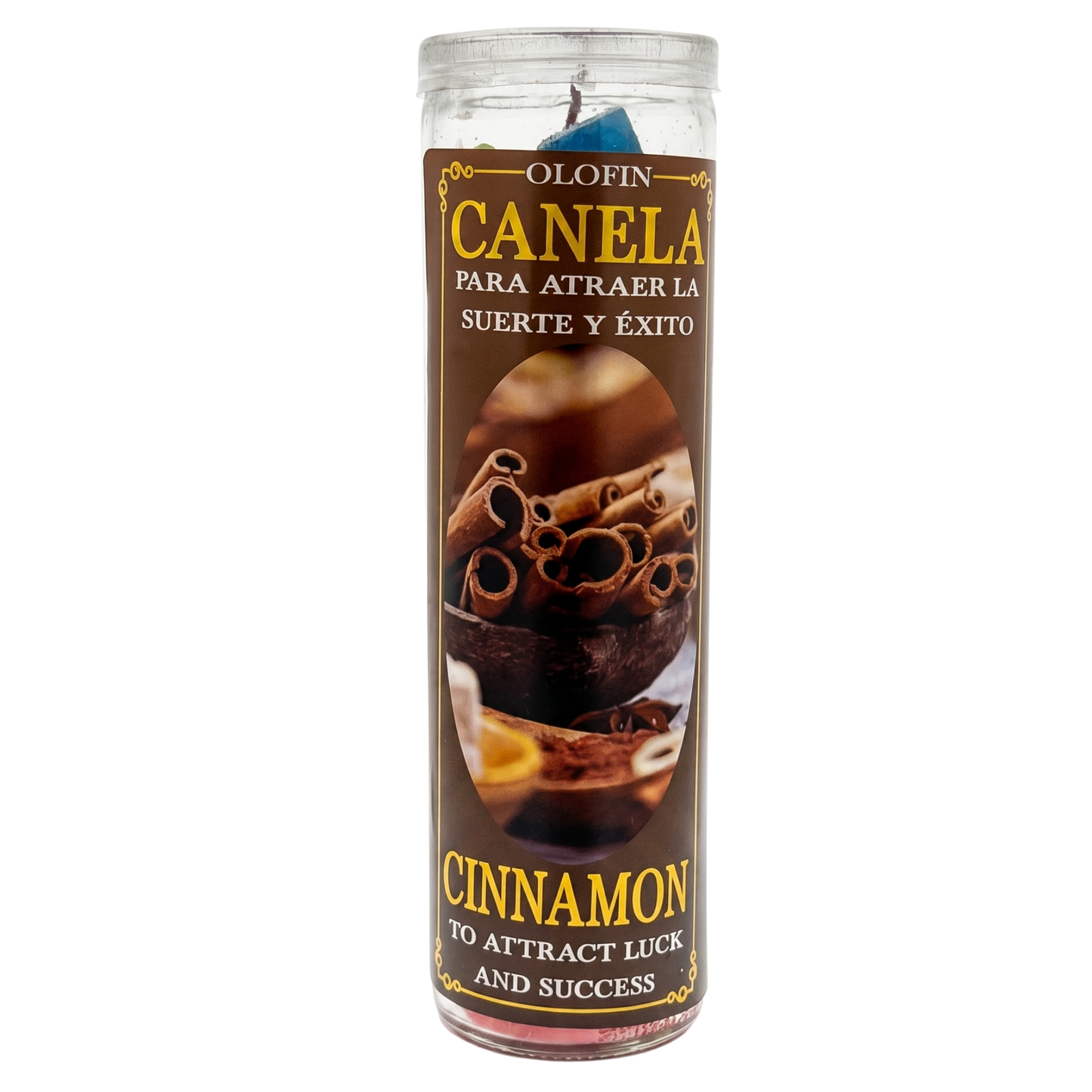 Canela (Cinnamon) Prepared Ritual Candle Perfumed Vela Preparada