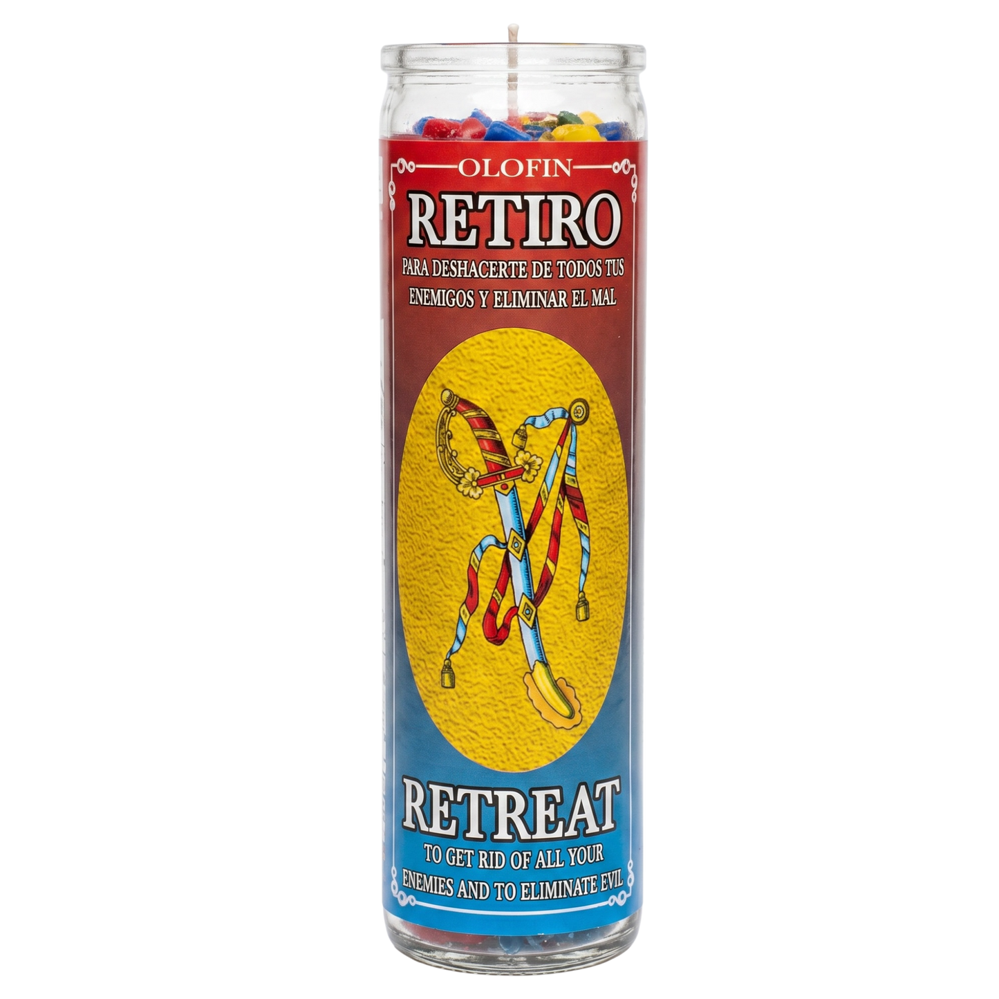 Retiro (Retreat) Prepared Ritual Candle Perfumed Vela Preparada