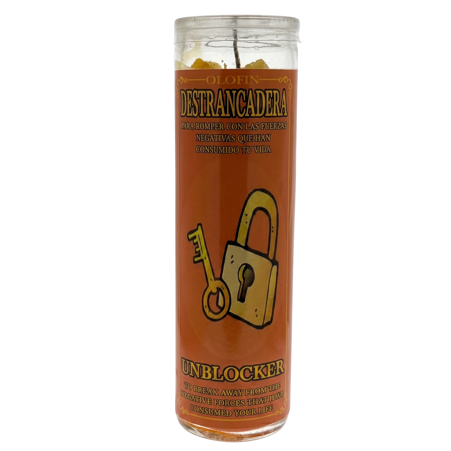Destrancadera (Unblocker) Prepared Ritual Candle Perfumed Vela Preparada
