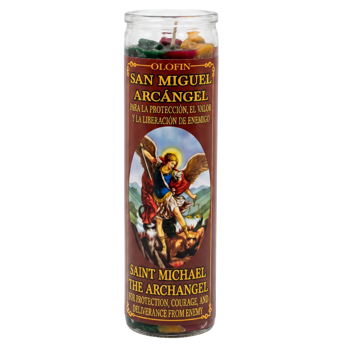 San Miguel Arcangel (Saint Michael The Archangel) Prepared Ritual Candle Perfumed Vela Preparada
