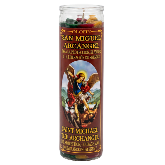 San Miguel Arcangel (Saint Michael The Archangel) Prepared Ritual Candle Perfumed Vela Preparada