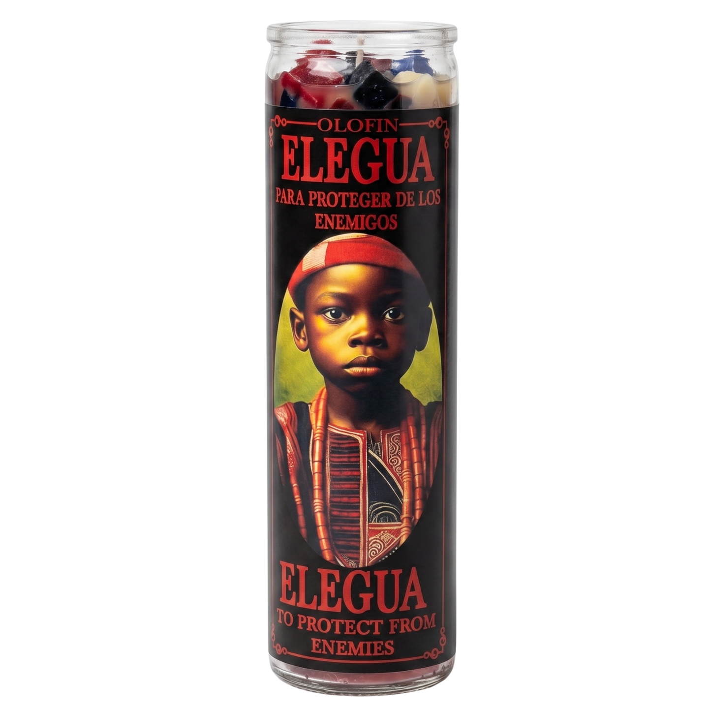 Elegua (Orisha Elegua) Prepared Ritual Candle Perfumed Vela Preparada
