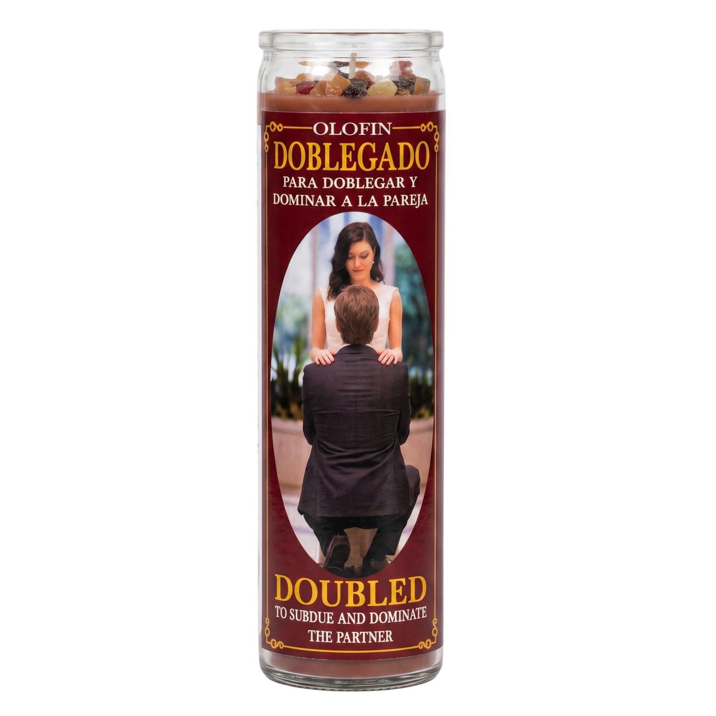 Doblegado (Doubled) Prepared Ritual Candle Perfumed Vela Preparada