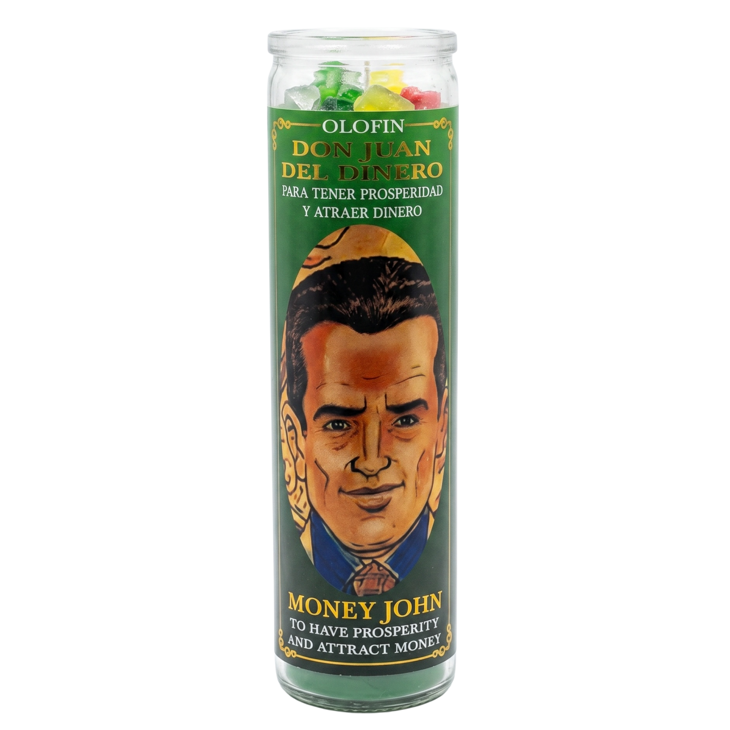 Don Juan Del Dinero (Money John) Prepared Ritual Candle Perfumed Vela Preparada