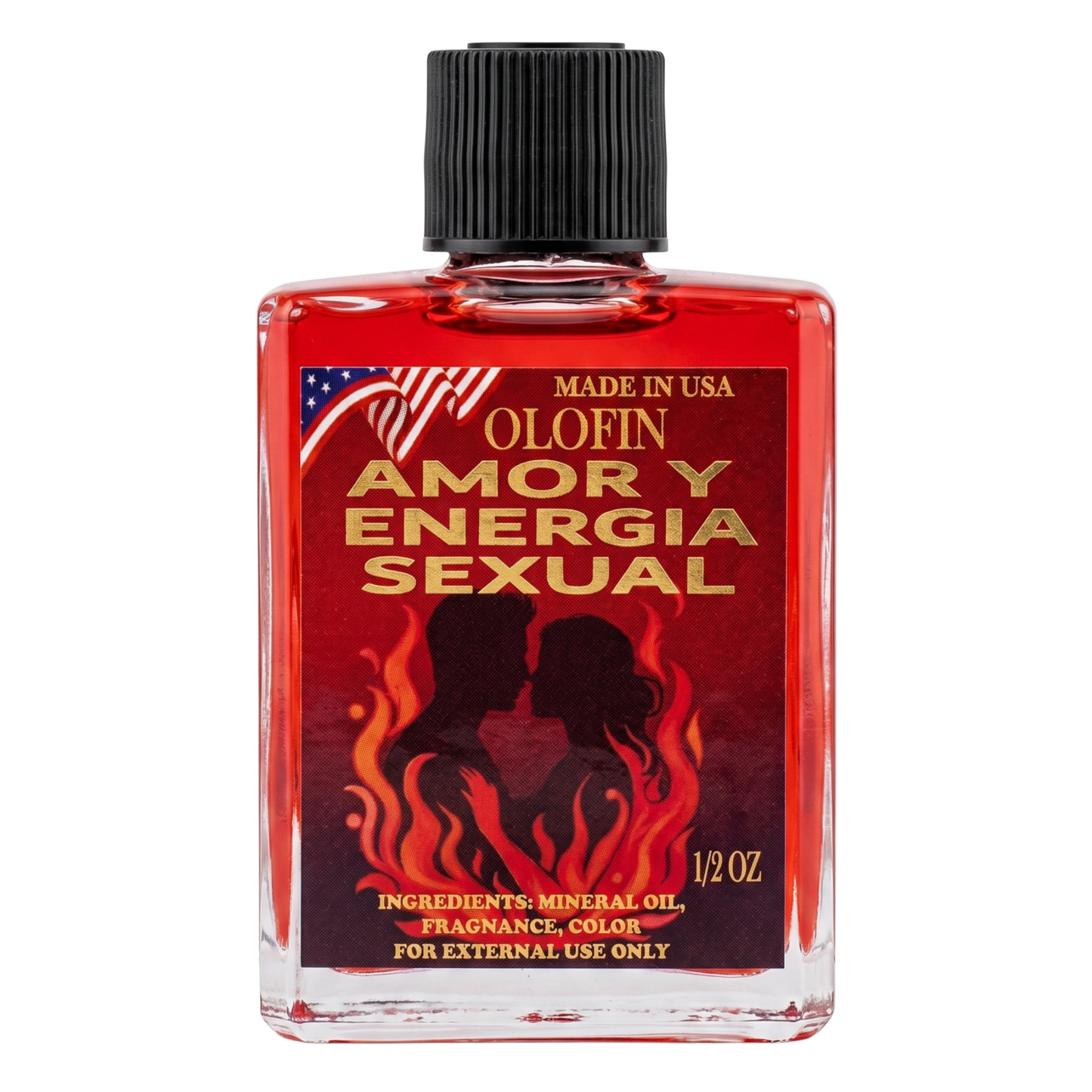 Amor Y Energia Sexual Aceite Esoteric Fragrance Oil 1/2oz-1oz Square Bottle