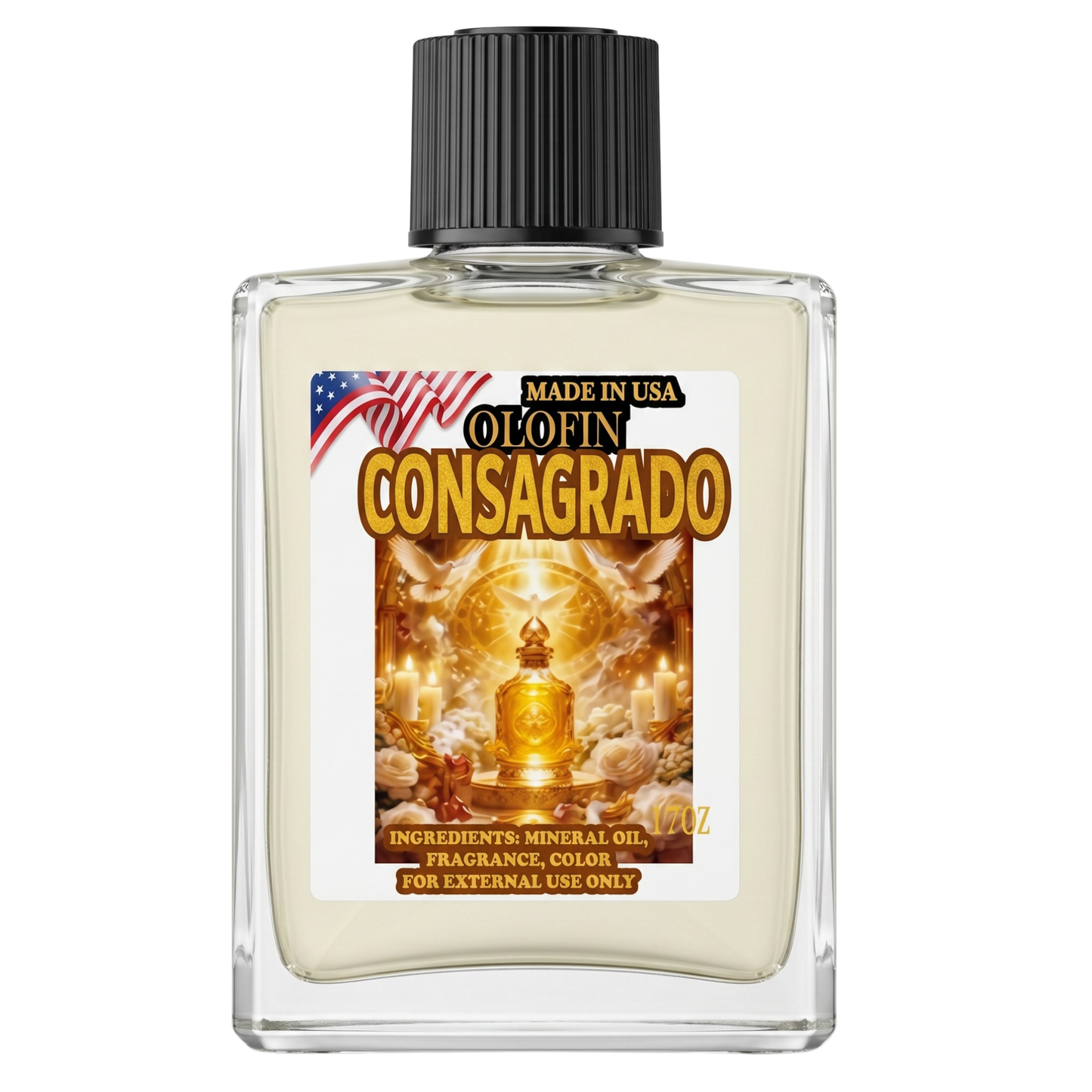 Consagrado Aceite Esoteric Fragrance Oil 1/2oz-1oz Square Bottle