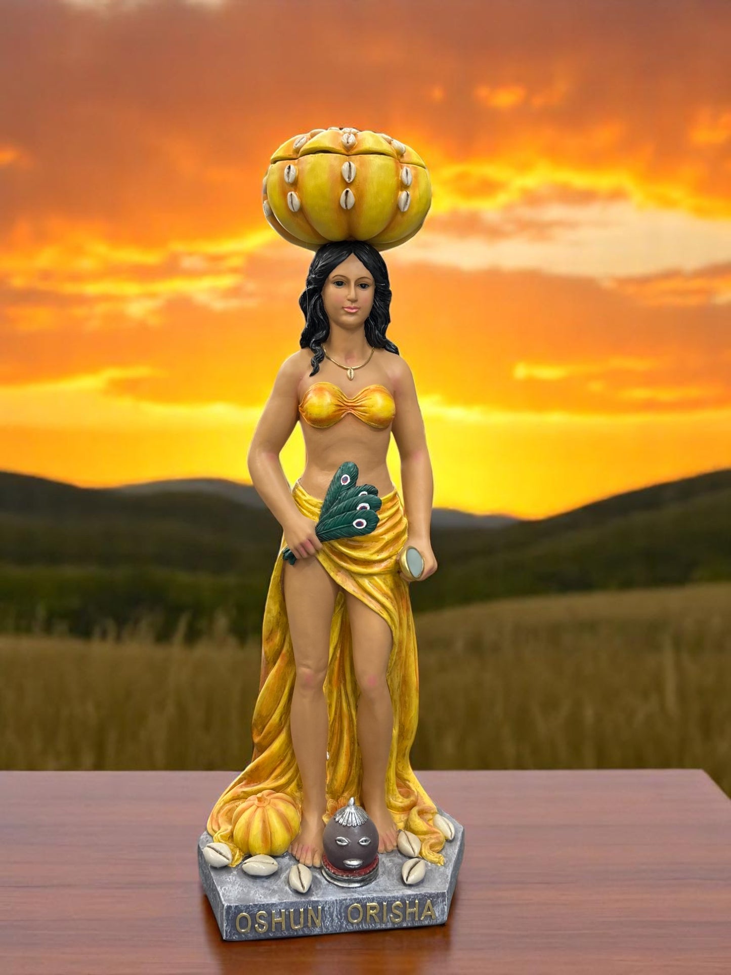 Statue of Orisha Oshun/ Estatua de Orisha Oshun 36inch