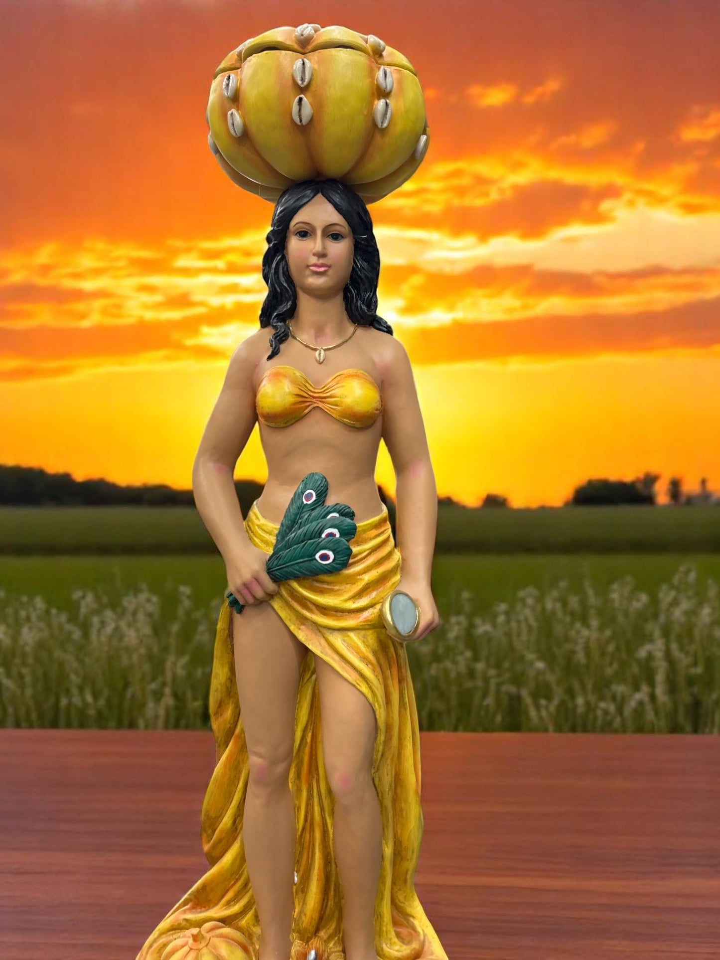 Statue of Orisha Oshun/ Estatua de Orisha Oshun 36inch