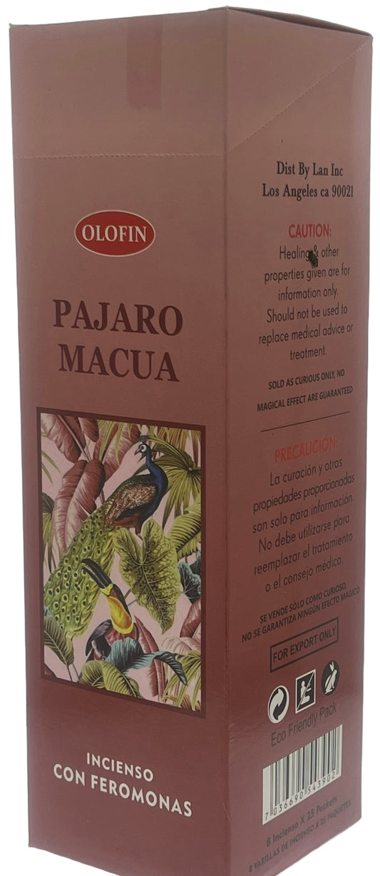 Pajaro Macua Square Incense 25/8ct