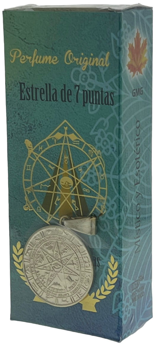Estrella De 7 Puntas Perfume Con Medall Pack of 2