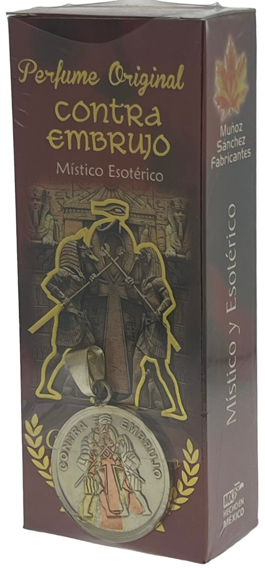 Contra Embrujo Perfume Con Medall Pack of 2