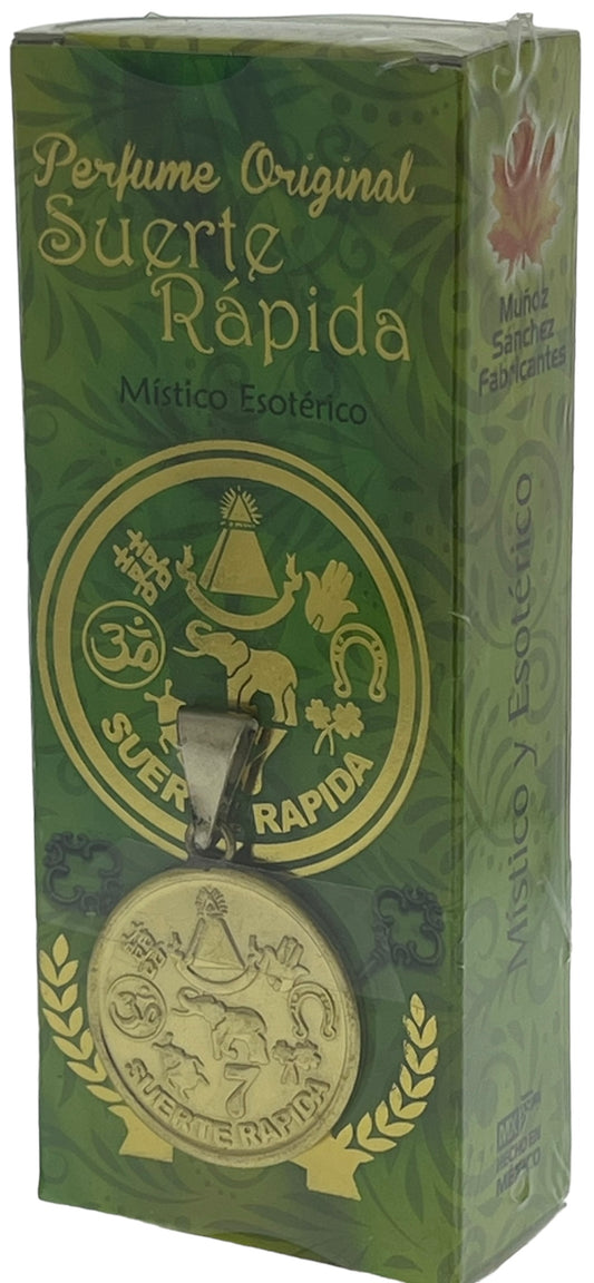 Suerte Rapida Perfume Con Medall Pack of 2