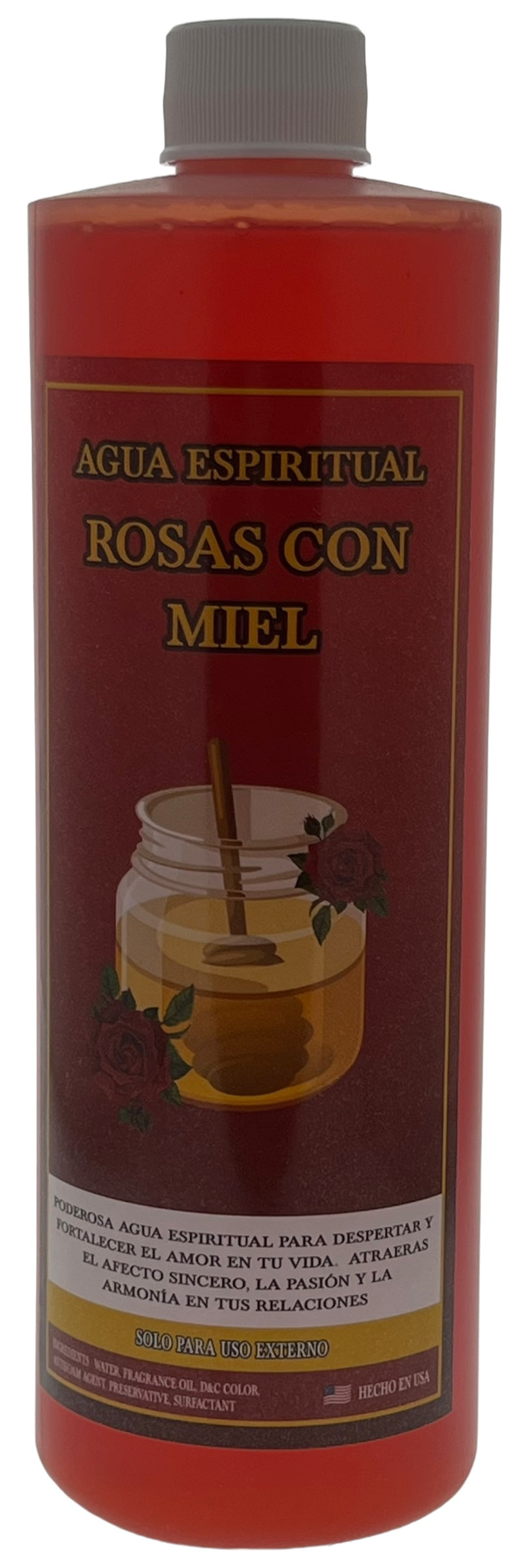Rosas Con Miel Agua 16oz
