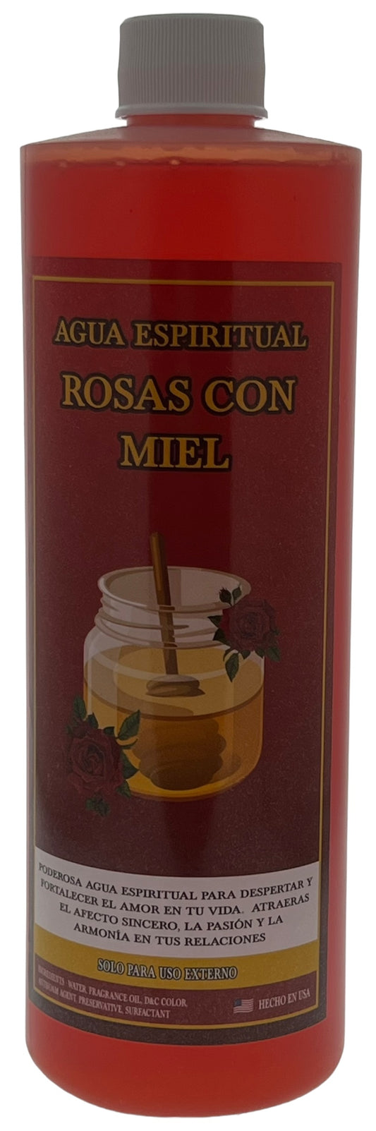 Rosas Con Miel Agua 16oz