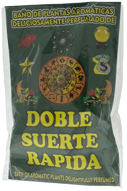 Doble Suerte Rapida Banos De Hierba En Sobre