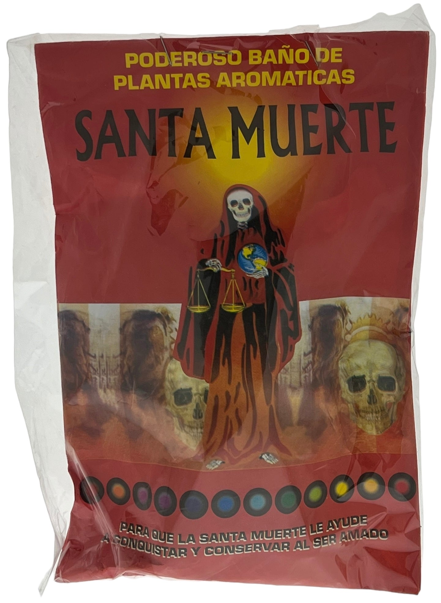 Santa Muerte Red Banos De Hierba En Sobre