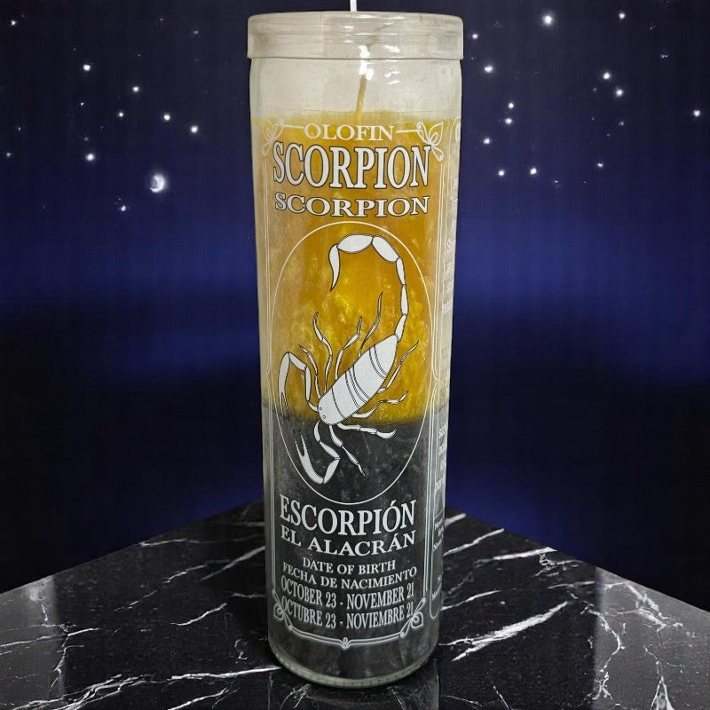 Scorpion Palm Wax Candle / Vela De Cera De Palma De Escorpión Pack of 2