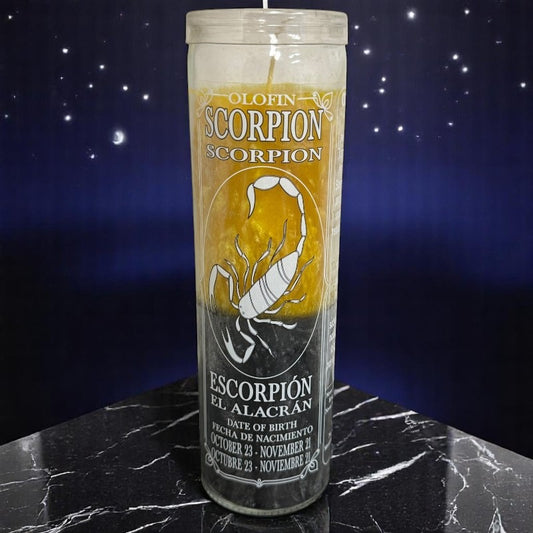 Scorpion Palm Wax Candle / Vela De Cera De Palma De Escorpión Pack of 2