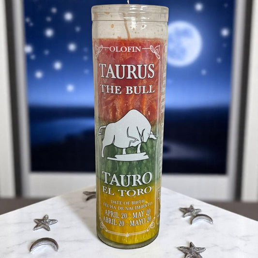 Tarus The Bull Palm Wax Candle / Vela De Cera De Palma De Tauro el toro Pack of 2