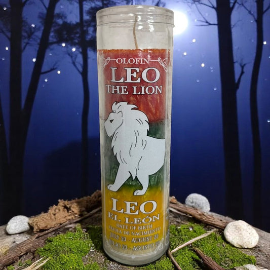 Leo The Lion Palm Wax Candle / Vela De Cera De Palma De leo El Leon Pack of 2