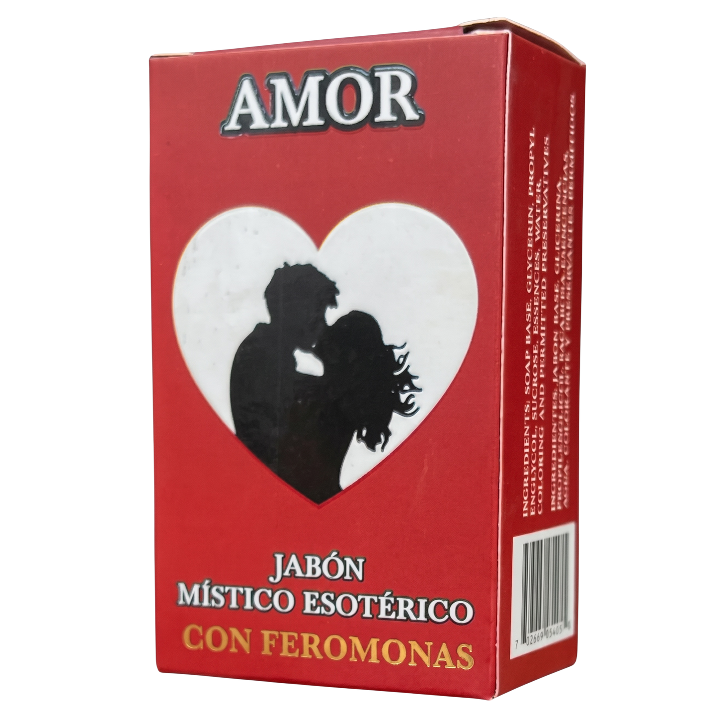 Red box with a heart-shaped silhouette of a couple and text on a white background