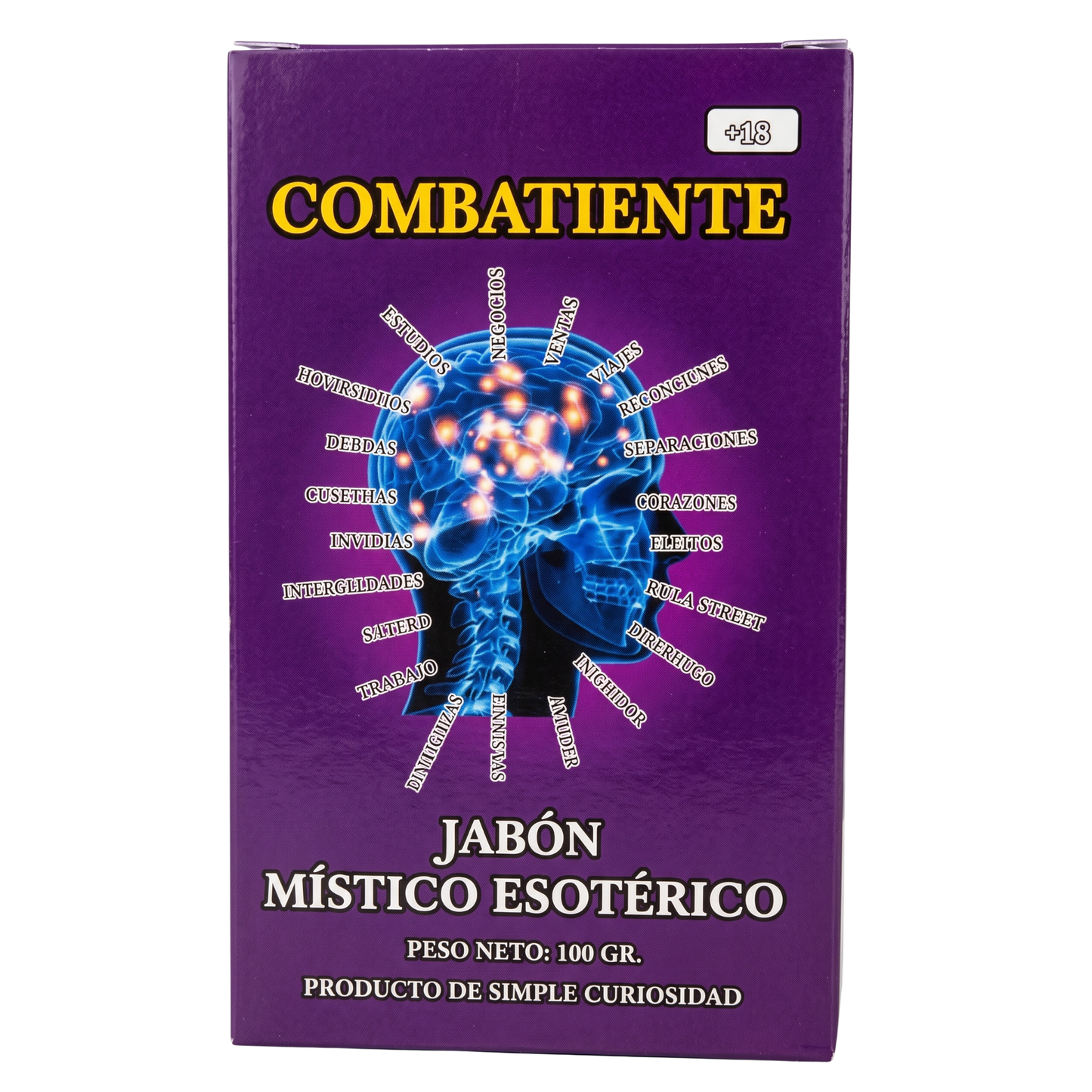 Combatiente Soap – Perfumed Mystical Soap Bar, 100 g (Jabón Esotérico Perfumado con Fermonas