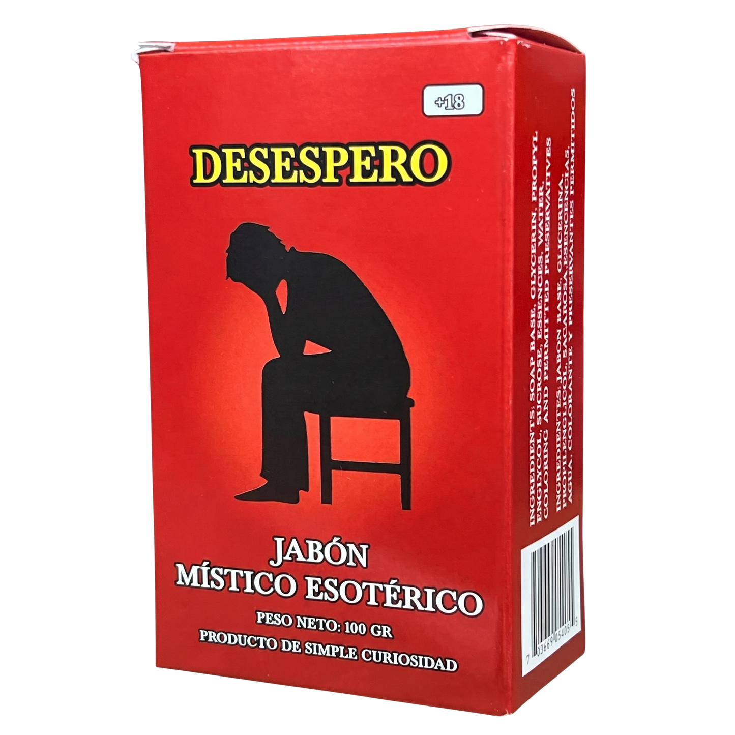 Desespero Soap – Perfumed Mystical Soap Bar, 100 g (Jabón Esotérico Perfumado con Fermonas