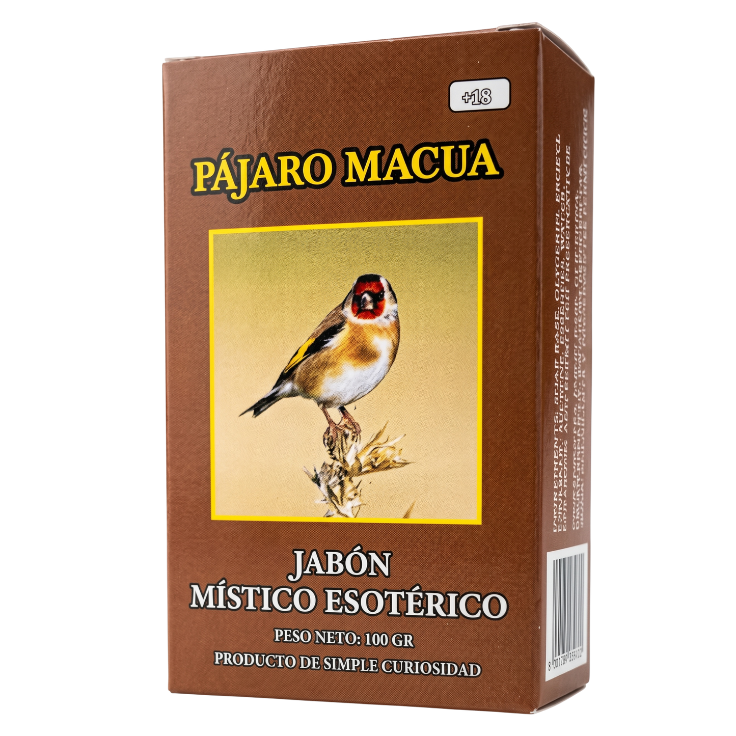 Pajaro Macua Soap – Perfumed Mystical Soap Bar, 100 g (Jabón Esotérico Perfumado con Fermonas