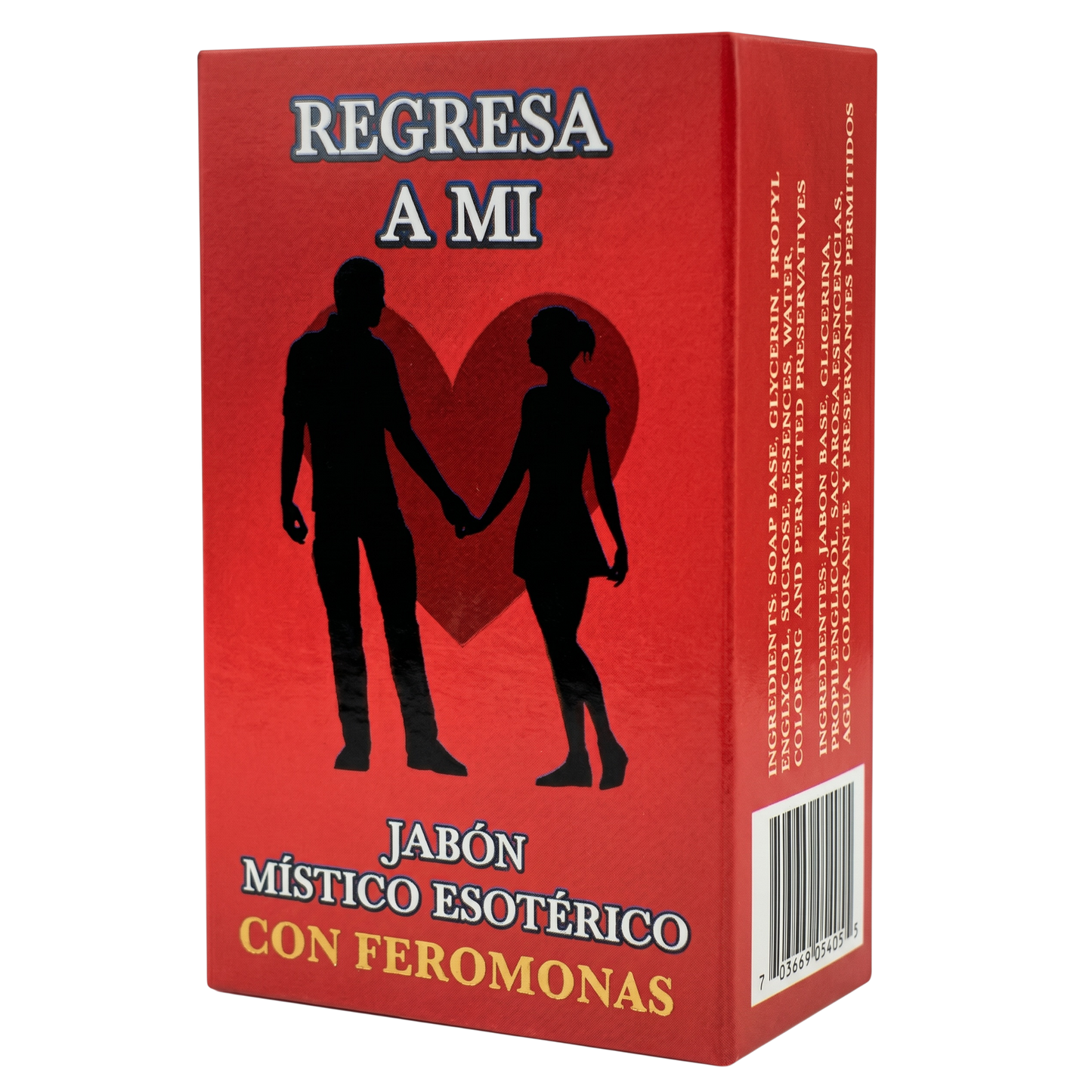 Red box with silhouettes of a man and woman holding hands and text on a white background