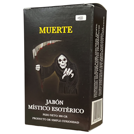 Santa Muerte Negra Soap – Perfumed Mystical Soap Bar, 100 g (Jabón Esotérico Perfumado con Fermonas