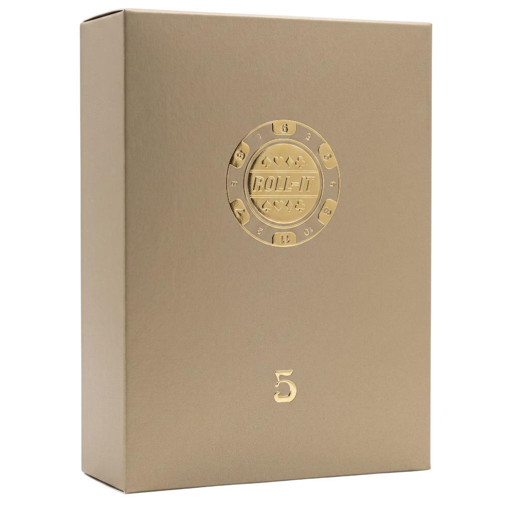 A metallic gold rectangular box with a circular embossed logo reading 'GOLIFT' and a gold number 5 near the bottom, shown on a plain white background.