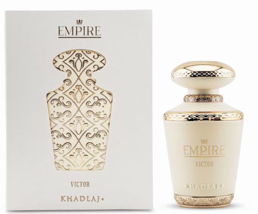 Victor Khadlaj Empire perfume bottle and packaging on a white background