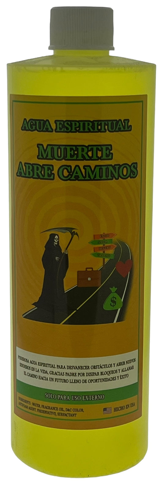 Muerte Abre Camino Agua 16oz