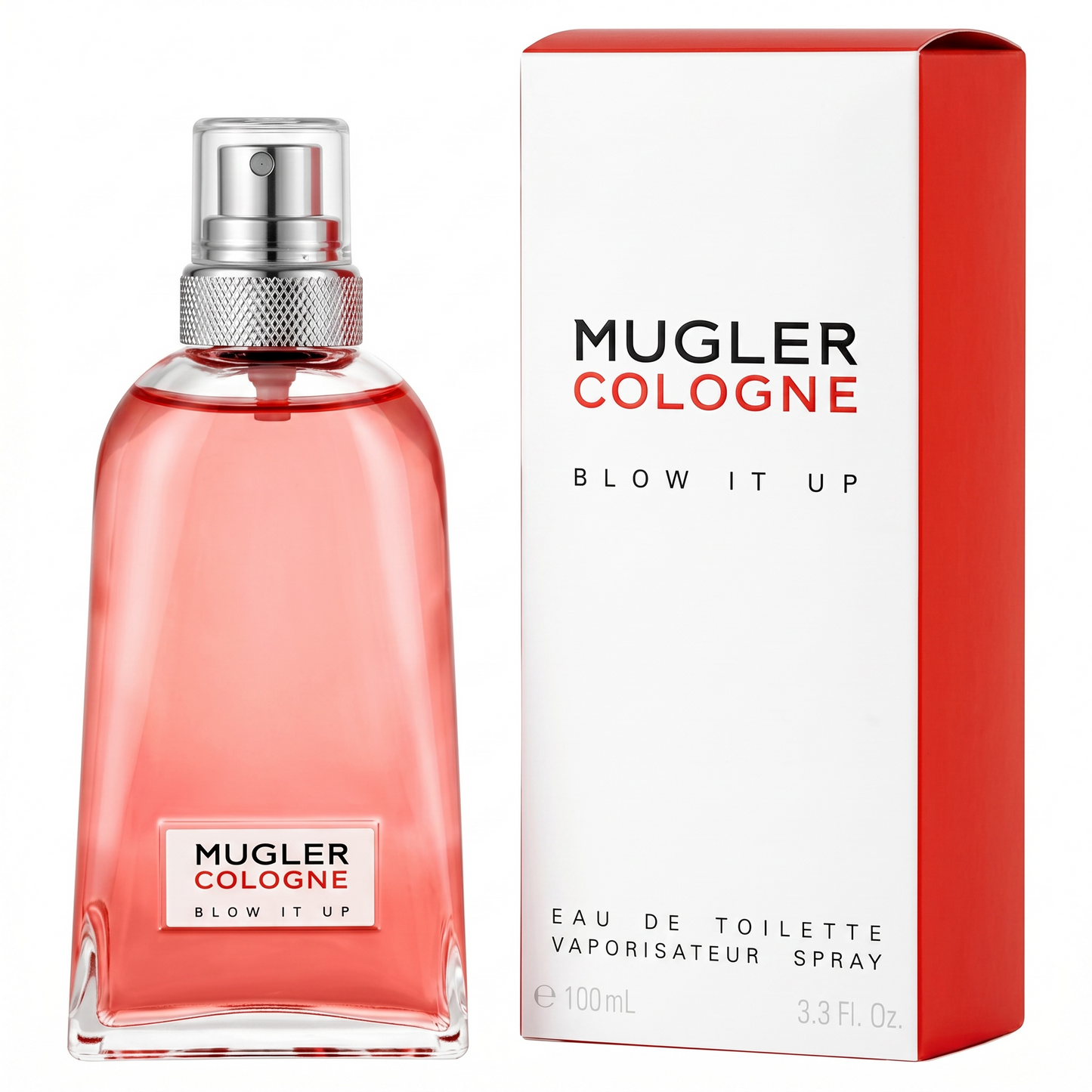 Mugler Cologne perfume bottle and packaging on a white background