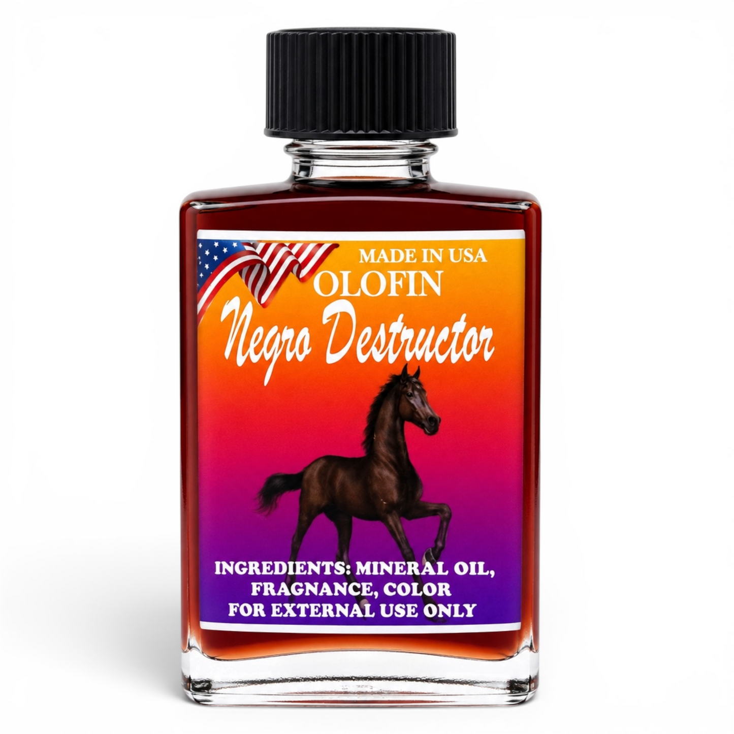 Negro Destructor Aceite Esoteric Fragrance Oil 1/2oz-1oz Square Bottle